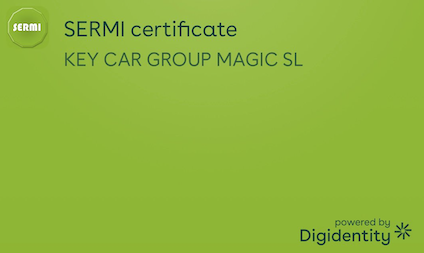 SERMI Certificate KeyCar Group